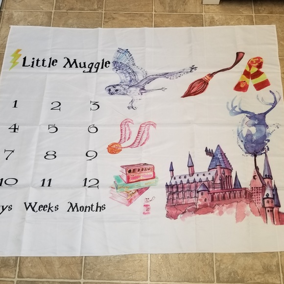 Harry Potter Milestone Newborn Baby Blanket - Picture 7 of 7